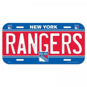 License Plate New York Rangers