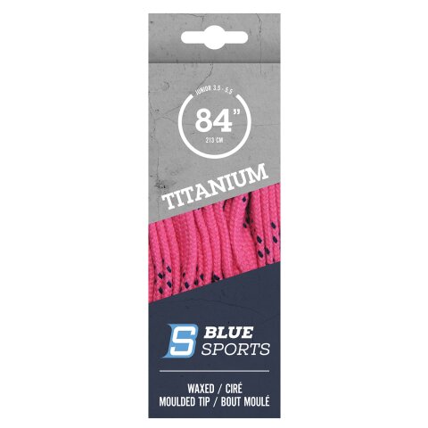 BLUE SPORTS Titanium Pro Schnürsenkel gewachst Pink...
