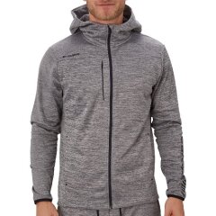 BAUER Fleece Zip Hoodie Vapor - grau - Yth. gr. M
