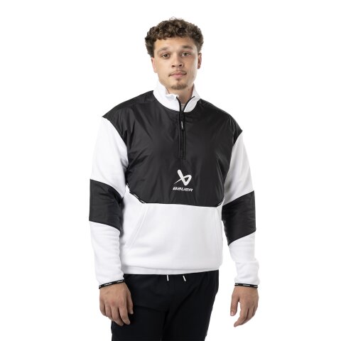BAUER 1/2 Zip Pullover Team - weiß - Sr.