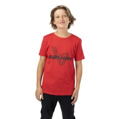 BAUER Core Lockup Tee - rot - Yth.