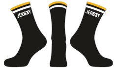 JER53Y Eishockey Socken Schwarz 43-46