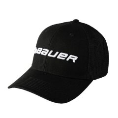 BAUER Core Adj. Cap - schwarz - Yth.