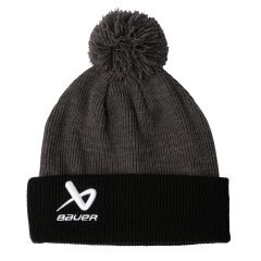 BAUER Knit Pom 2Tone - schwarz/grau - Yth.