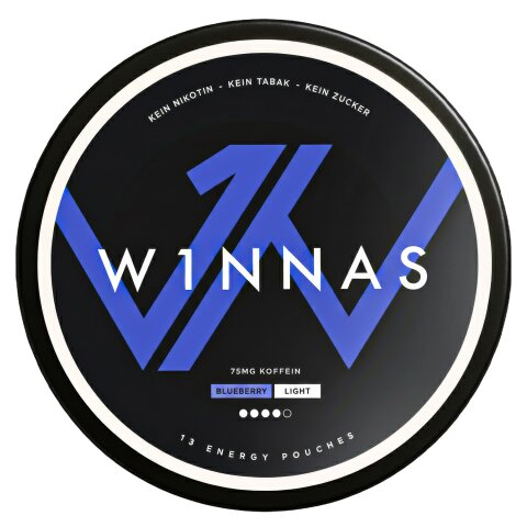 W1NNAS Energy Pouches - Blueberry Light