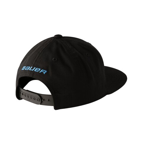BAUER Flat Brim Snapback Cap - blk - Yth.