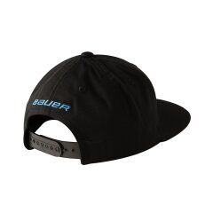 BAUER Flat Brim Snapback Cap - blk - Yth.