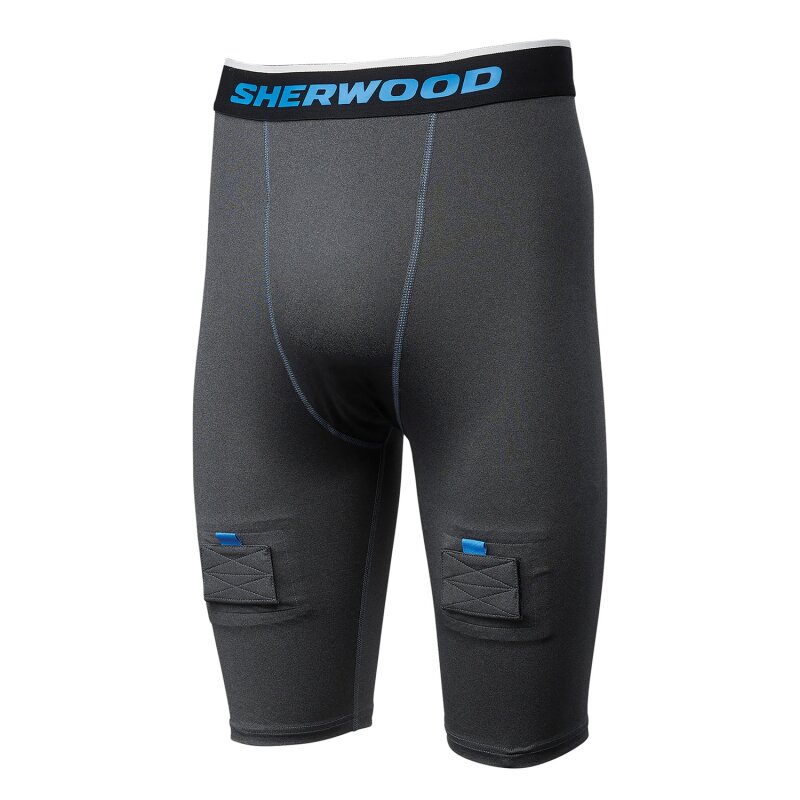 SHERWOOD Hat Trick Compression Jock Short - Sr.
