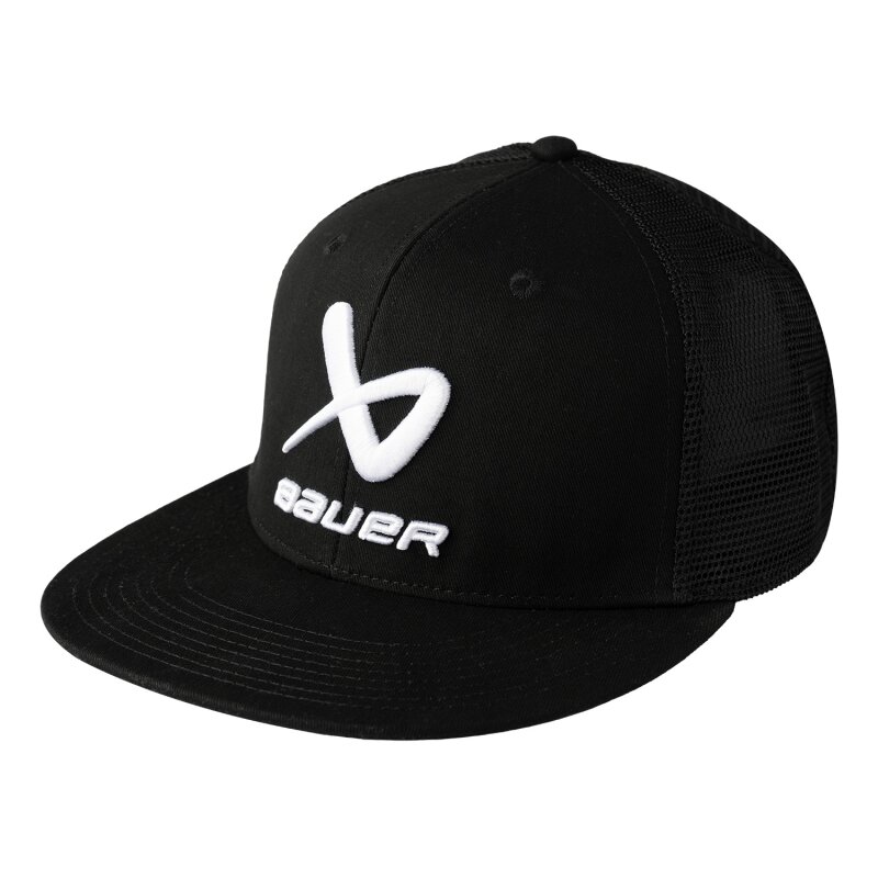 BAUER Core Flatbrim Cap - schwarz - Sr. OSFM