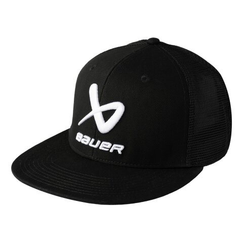 BAUER Core Flatbrim Cap - schwarz - Yth. OSFM