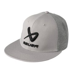BAUER Core Flatbrim Cap - grau - Yth. OSFM