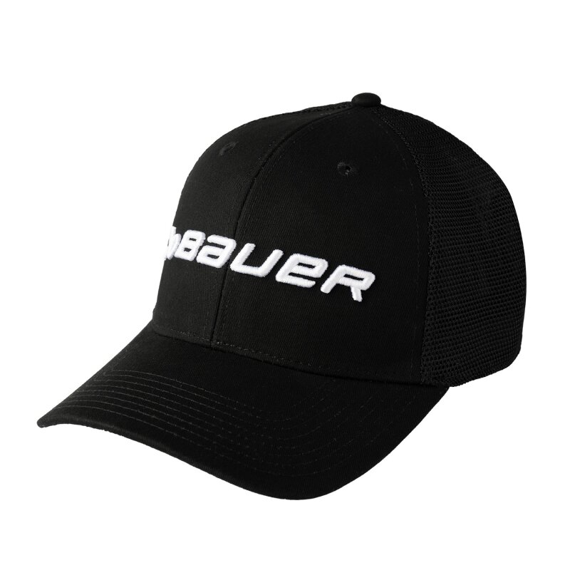 BAUER Core Adj. Cap - schwarz - Sr. OSFM