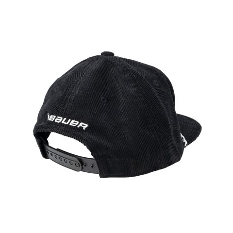 BAUER Corduroy Snapback - Yth. Schwarz OSFM